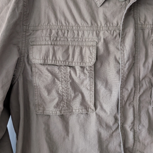 Gap Olive Green Safari Jacket XL - Picture 3 of 8